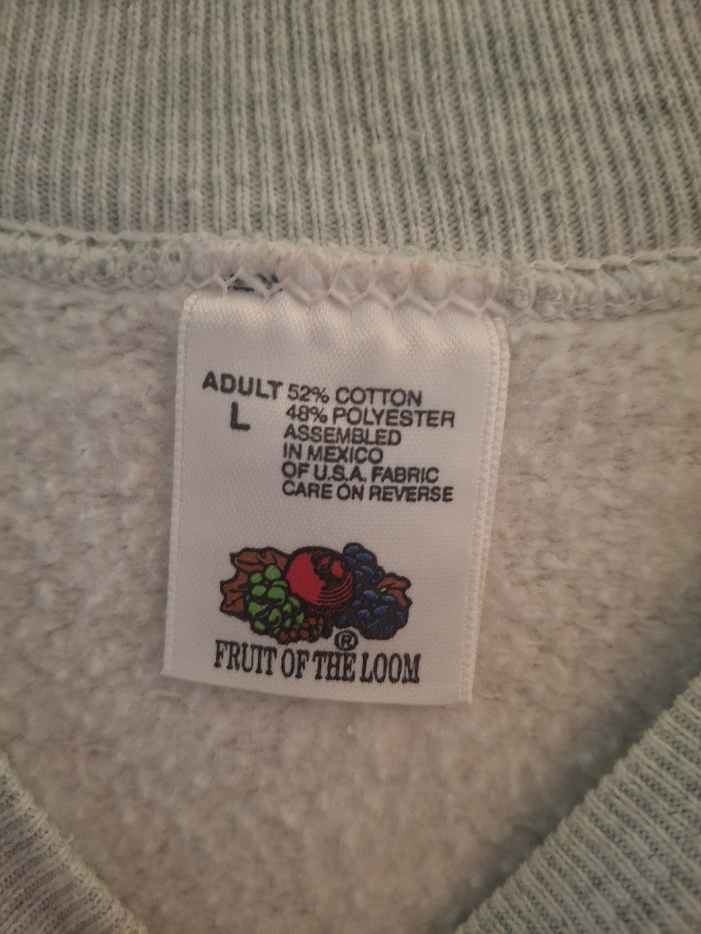 Vintage Smoky Mountain Cats Graphic Fruit of the Loom Gray Crewneck Sweatshirt - Picture 3 of 3